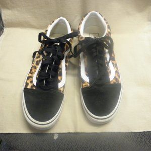 Pair of leapord print Vans
